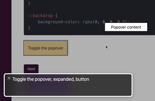 Cover image for Popover API