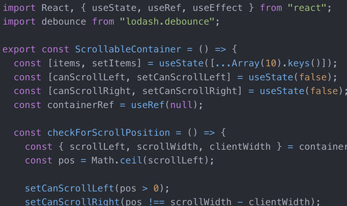 Cover image for Scrollable Container Controls with React Hooks