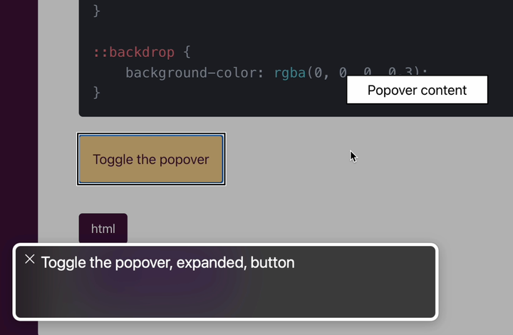 Popover API